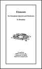 Elements for Saxophone Quartet and Orchestra Orchestra sheet music cover